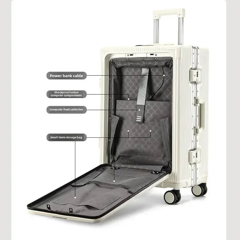 GoBuddy TravelPro™ Luxe Koffer met USB-aansluiting