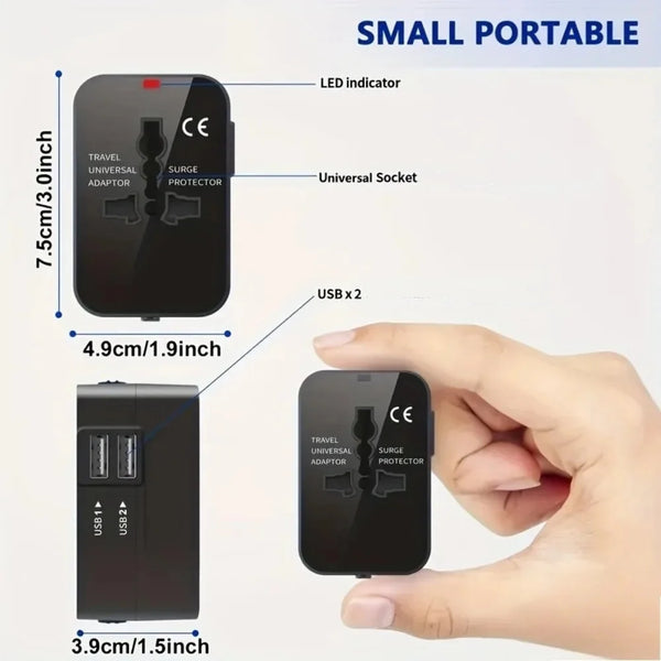 Universele Reisadapter Met USB